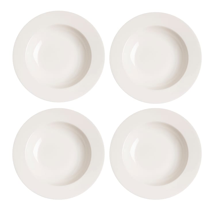 4 Platos hondos Kalk 23 cm - blanco - Scandi Living