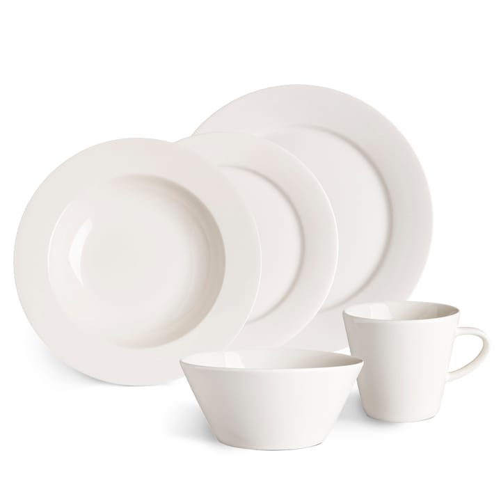 4 Platos hondos Kalk 23 cm, blanco Scandi Living