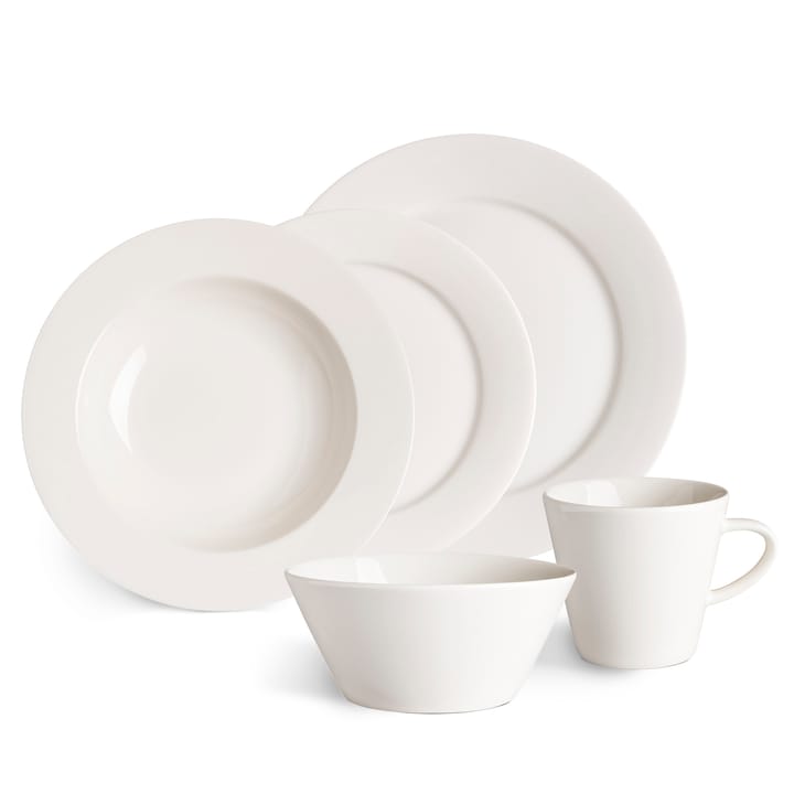 4 Platos hondos Kalk 23 cm - blanco - Scandi Living