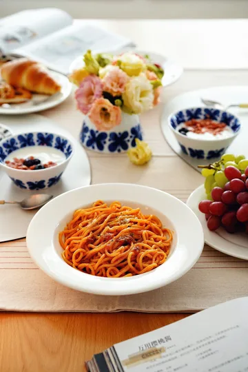 4 Platos hondos Kalk 23 cm - blanco - Scandi Living