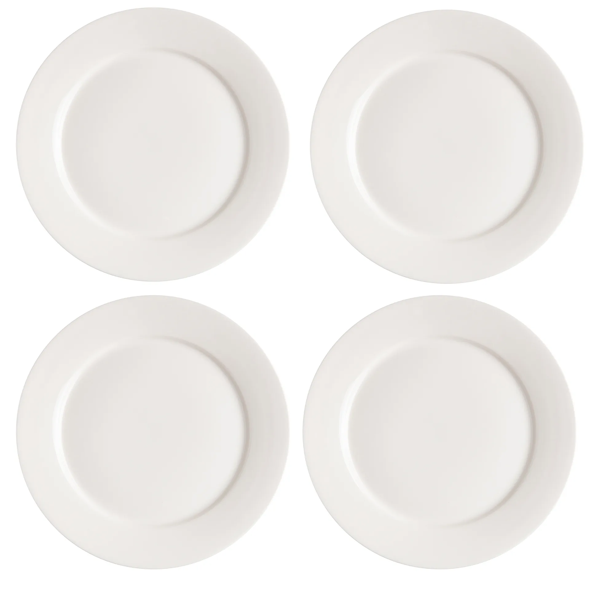 4 Platos Kalk 28 cm, blanco Scandi Living