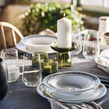 4 Platos Klappersten 28 cm - negro-blanco - Scandi Living