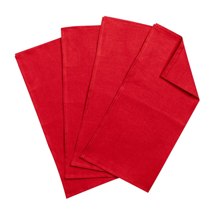 4 Servilletas Clean 45 x 45 cm - Red - Scandi Living