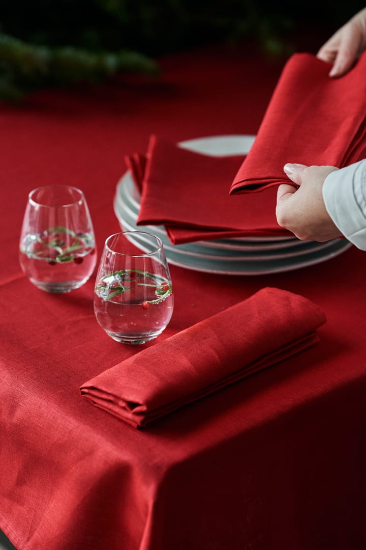 4 Servilletas Clean 45 x 45 cm, Red Scandi Living