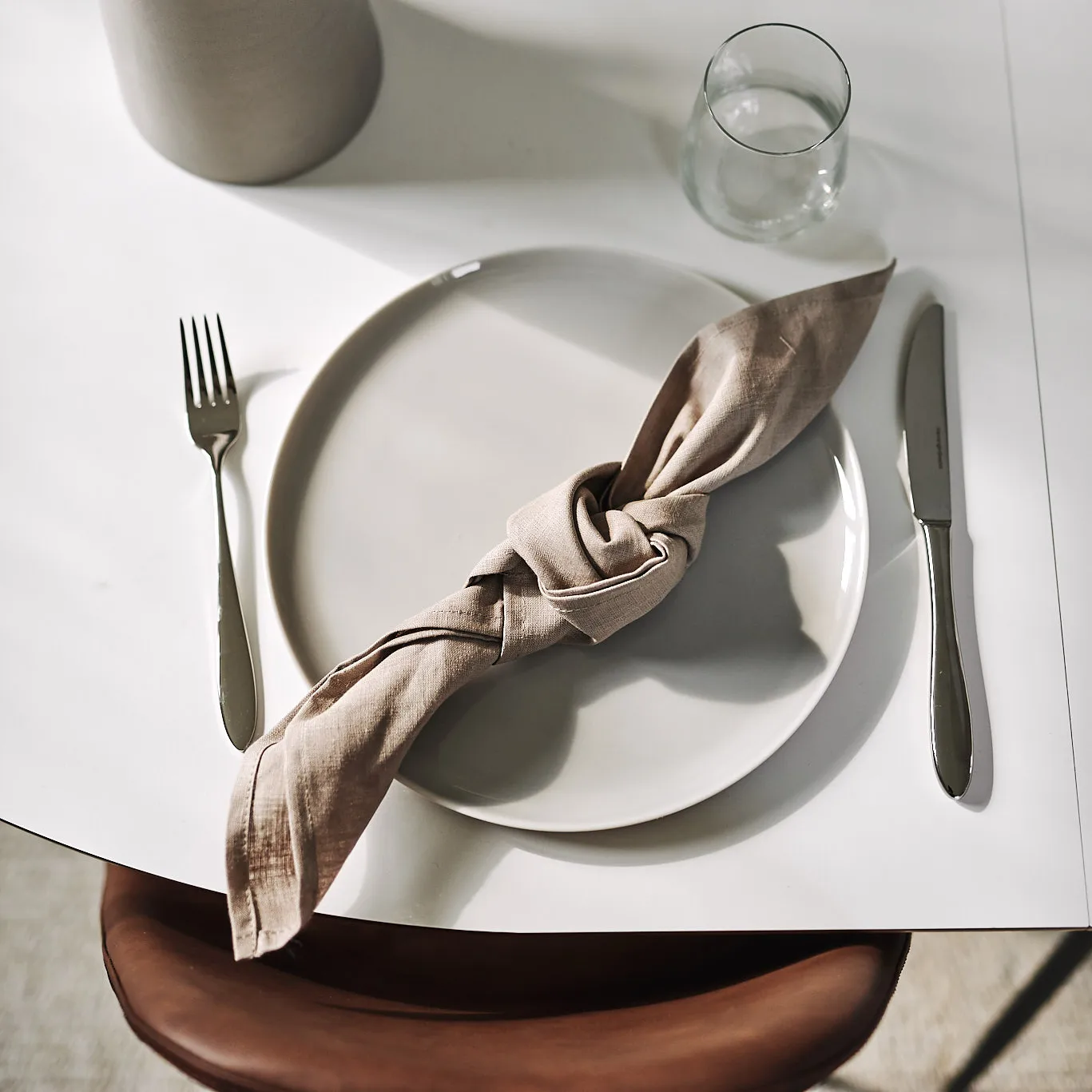 4 Servilletas Clean 45 x 45 cm, sand Scandi Living