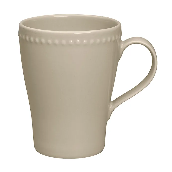 4 Tazas Dots 35 cl, Beige Scandi Living