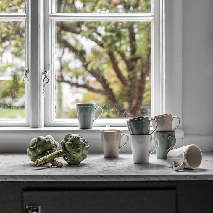 4 Tazas Dots 35 cl, Beige Scandi Living