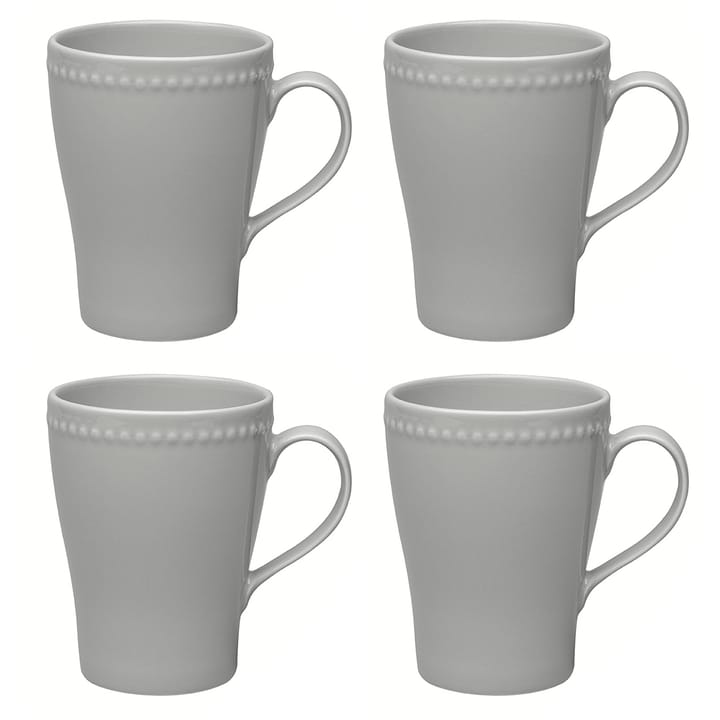 4 Tazas Dots 35 cl - gris - Scandi Living