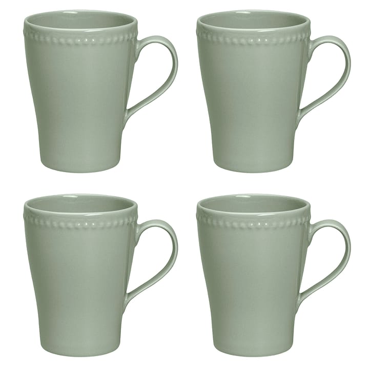 4 Tazas Dots 35 cl - Verde - Scandi Living