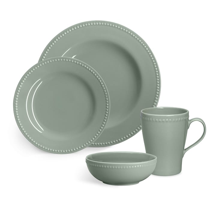 4 Tazas Dots 35 cl, Verde Scandi Living
