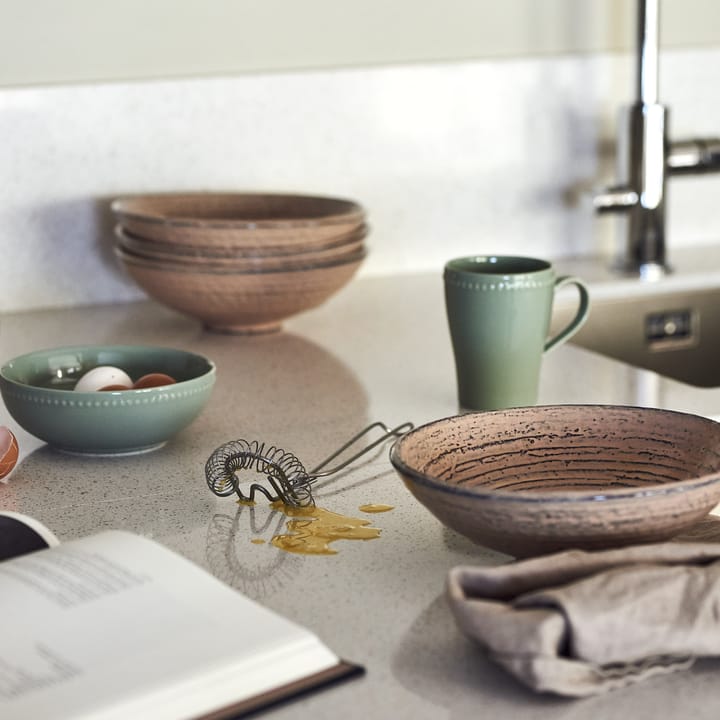 4 Tazas Dots 35 cl, Verde Scandi Living