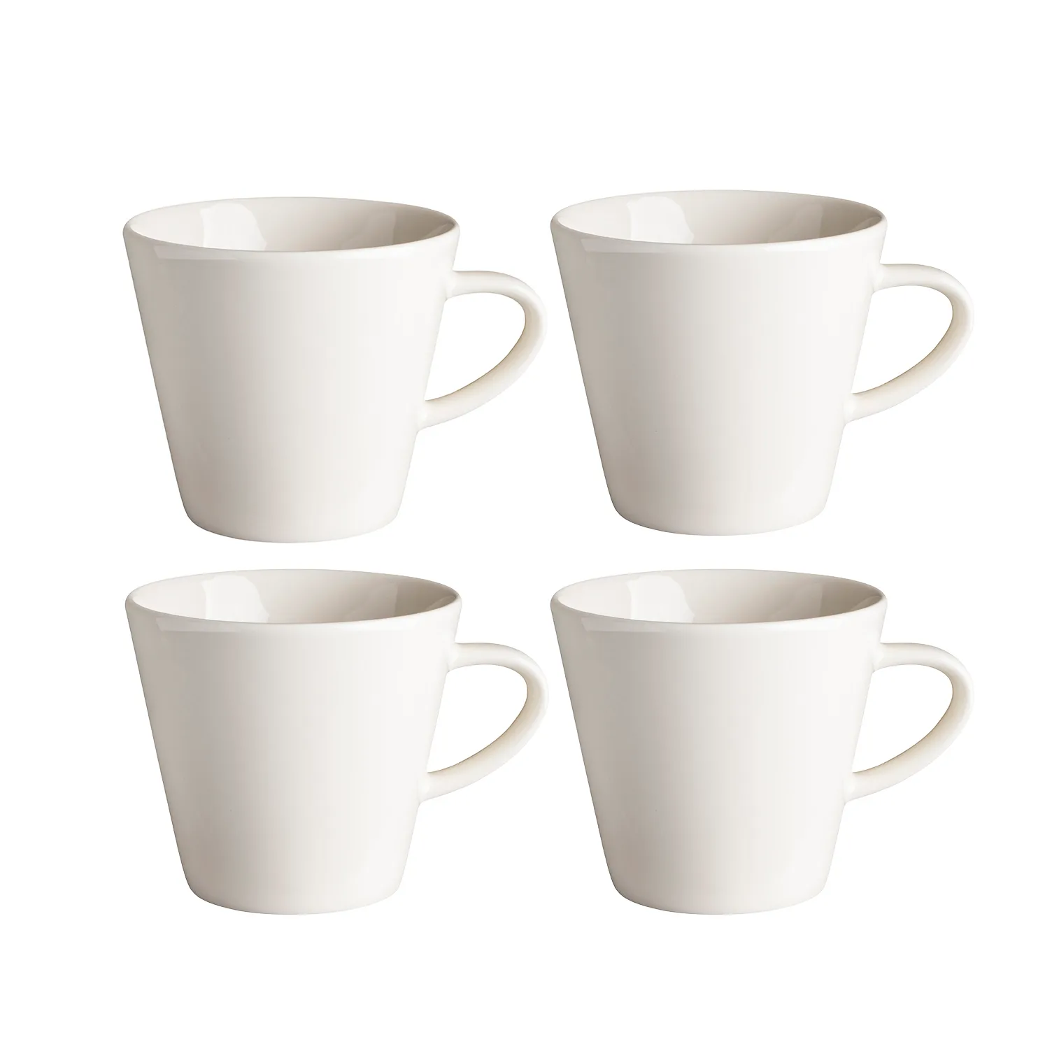 4 Tazas Kalk 30 cl, blanco Scandi Living