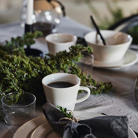 4 Tazas Kalk 30 cl, blanco Scandi Living