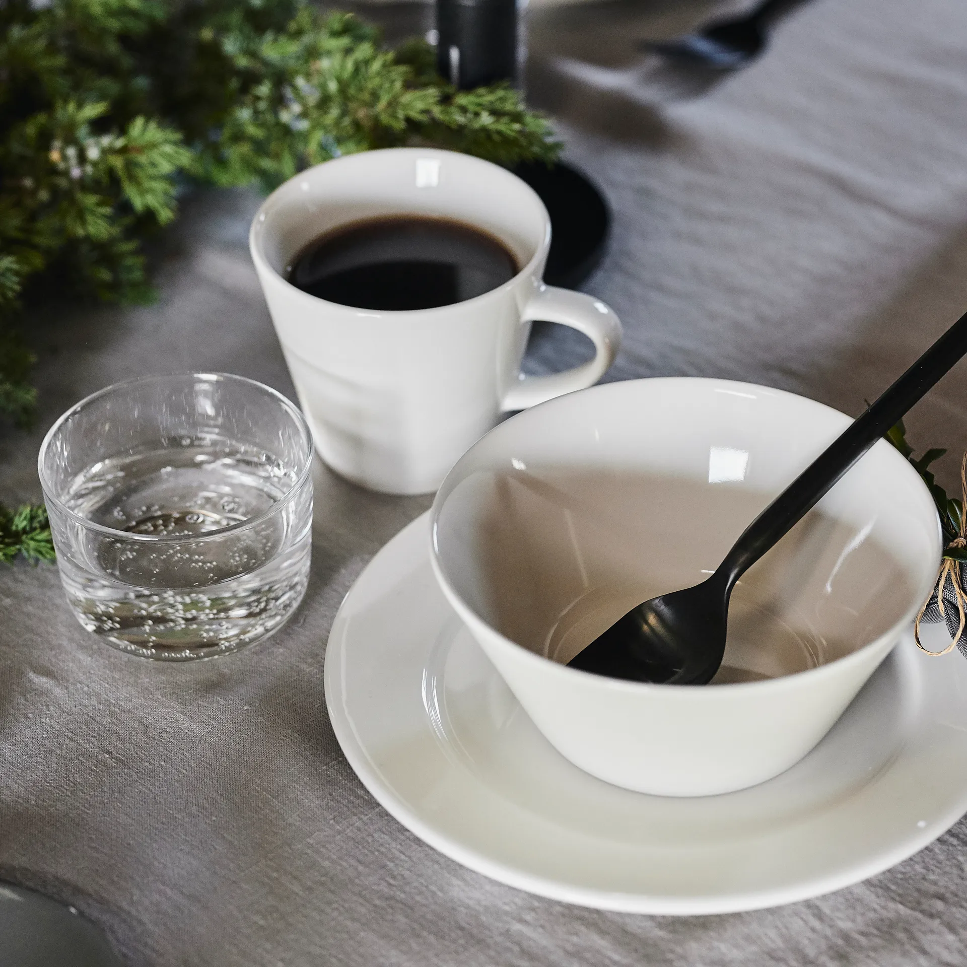 4 Tazas Kalk 30 cl, blanco Scandi Living