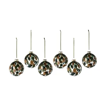 6 Bolas de Navidad Clarity Ø8 cm - Verde - Scandi Living
