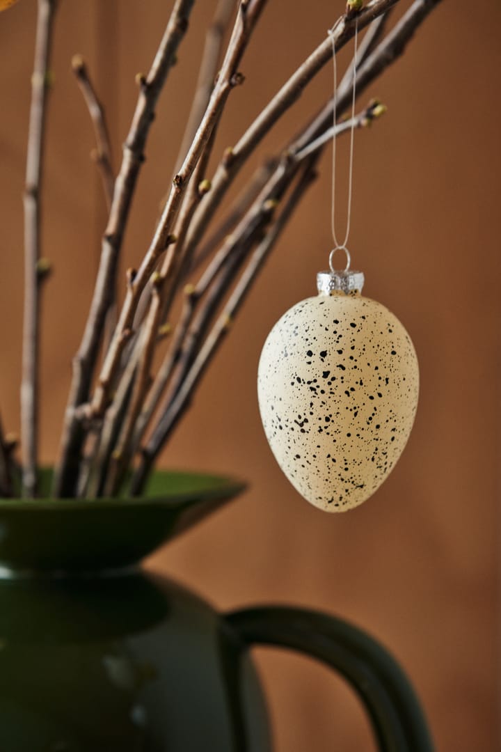6 Huevos de vidrio Brooding 8 cm, Beige Scandi Living