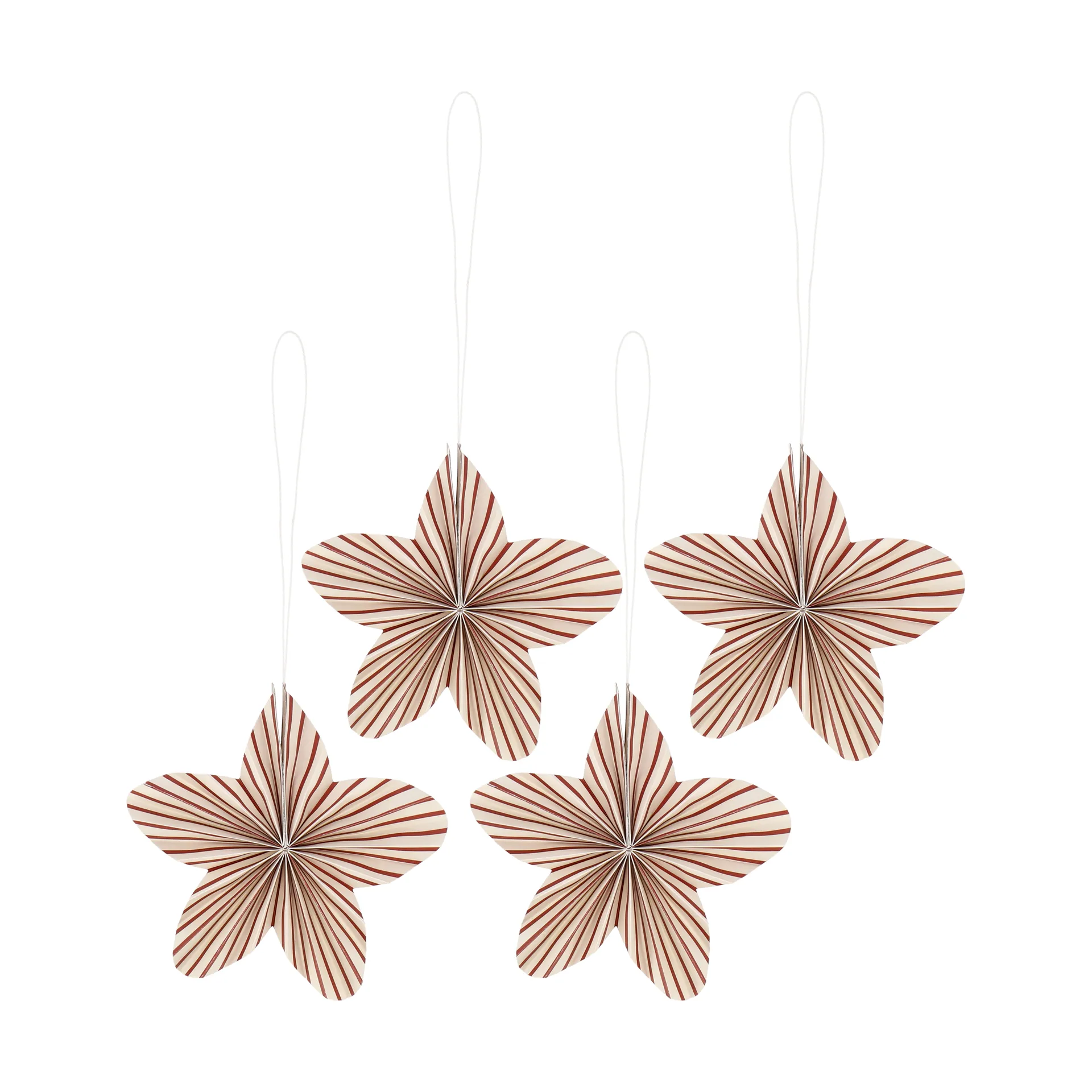 Adornos de Navidad Twinkle, 4-pack, Rojo a rayas Scandi Living