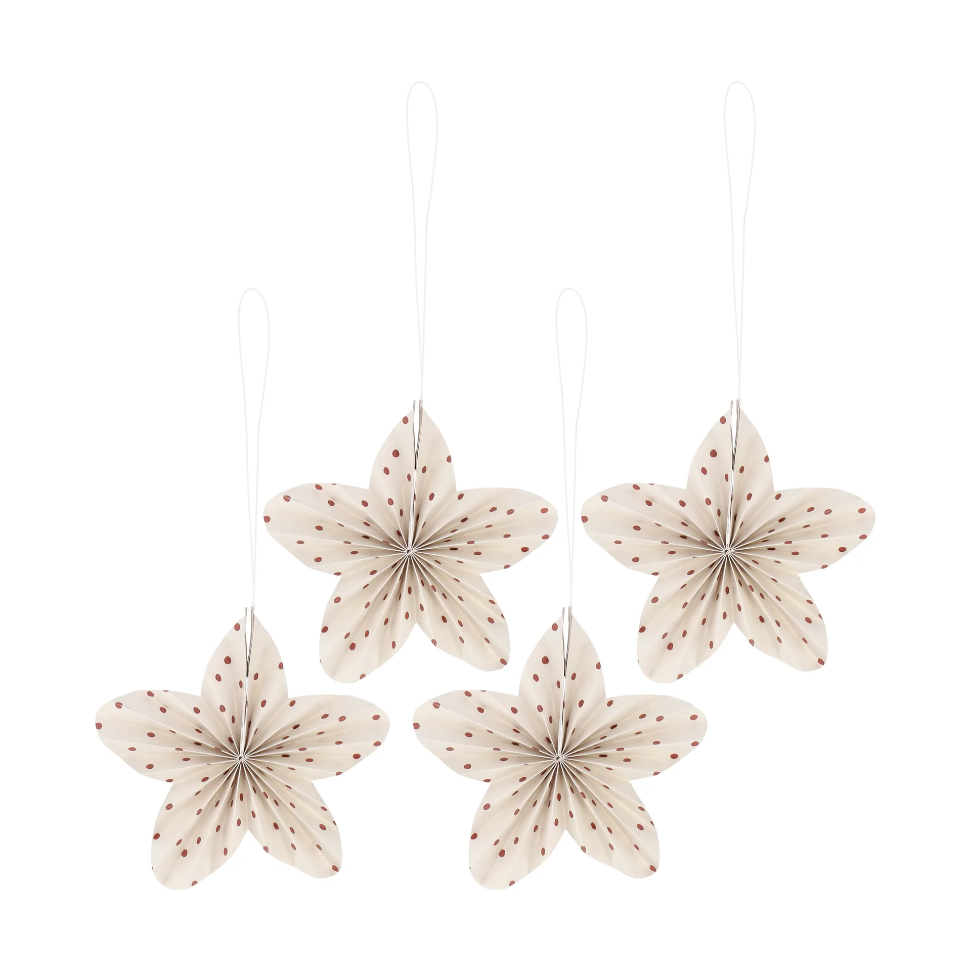 Adornos de Navidad Twinkle, 4-pack, Rojo con puntos Scandi Living