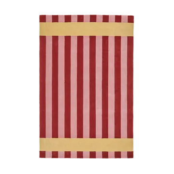 Alfombra de lana Aisles - Rojo, 170x240 cm - Scandi Living