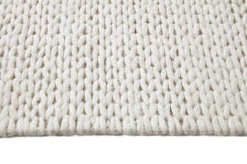 Alfombra de lana Braided blanco natural - 170x240 cm - Scandi Living
