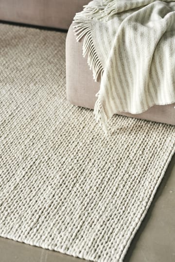 Alfombra de lana Braided blanco natural - 170x240 cm - Scandi Living