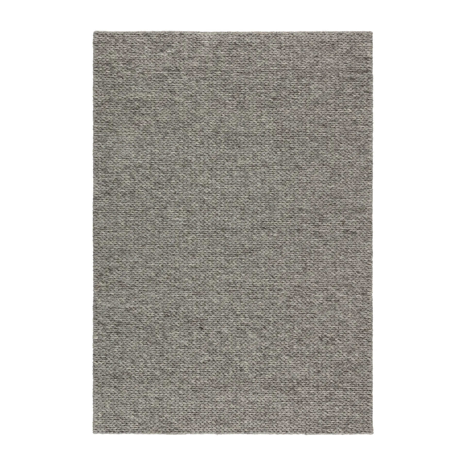 Alfombra de lana Braided gris natural, 170x240 cm Scandi Living