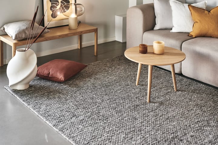 Alfombra de lana Braided gris natural, 170x240 cm Scandi Living