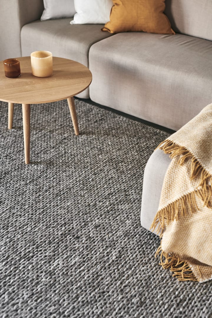 Alfombra de lana Braided gris natural, 200x300 cm Scandi Living
