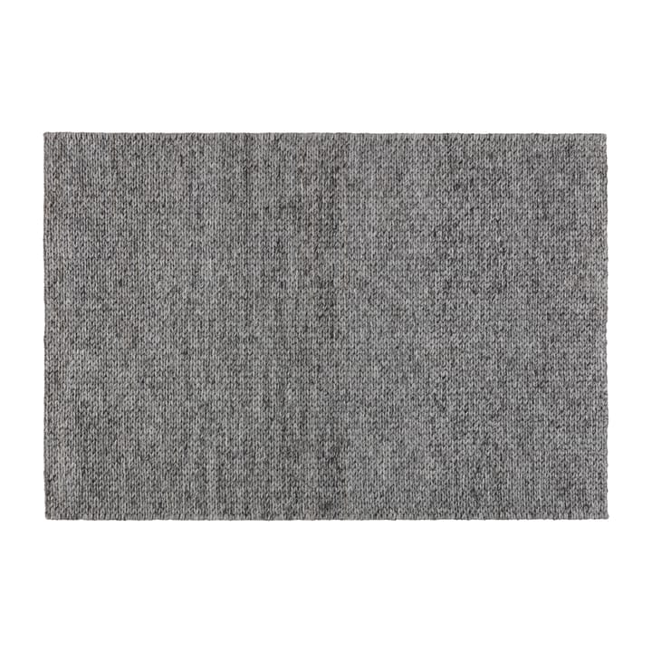 Alfombra de lana Braided gris oscuro - 170x240 cm - Scandi Living