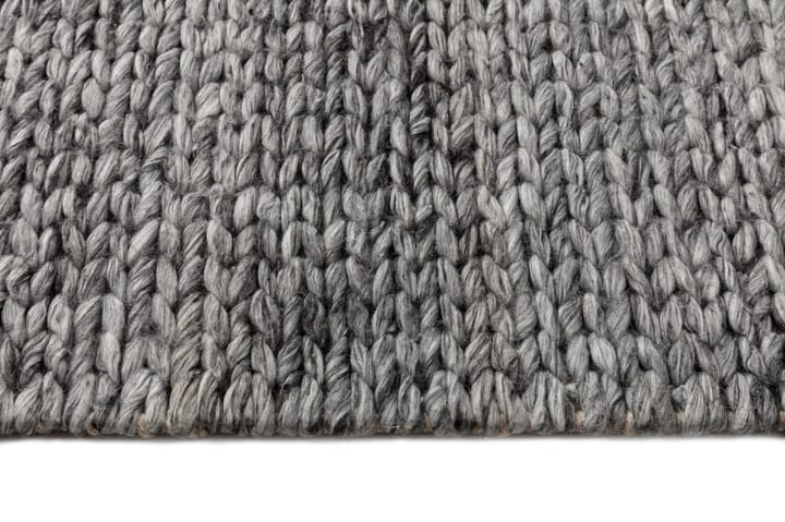 Alfombra de lana Braided gris oscuro, 170x240 cm Scandi Living