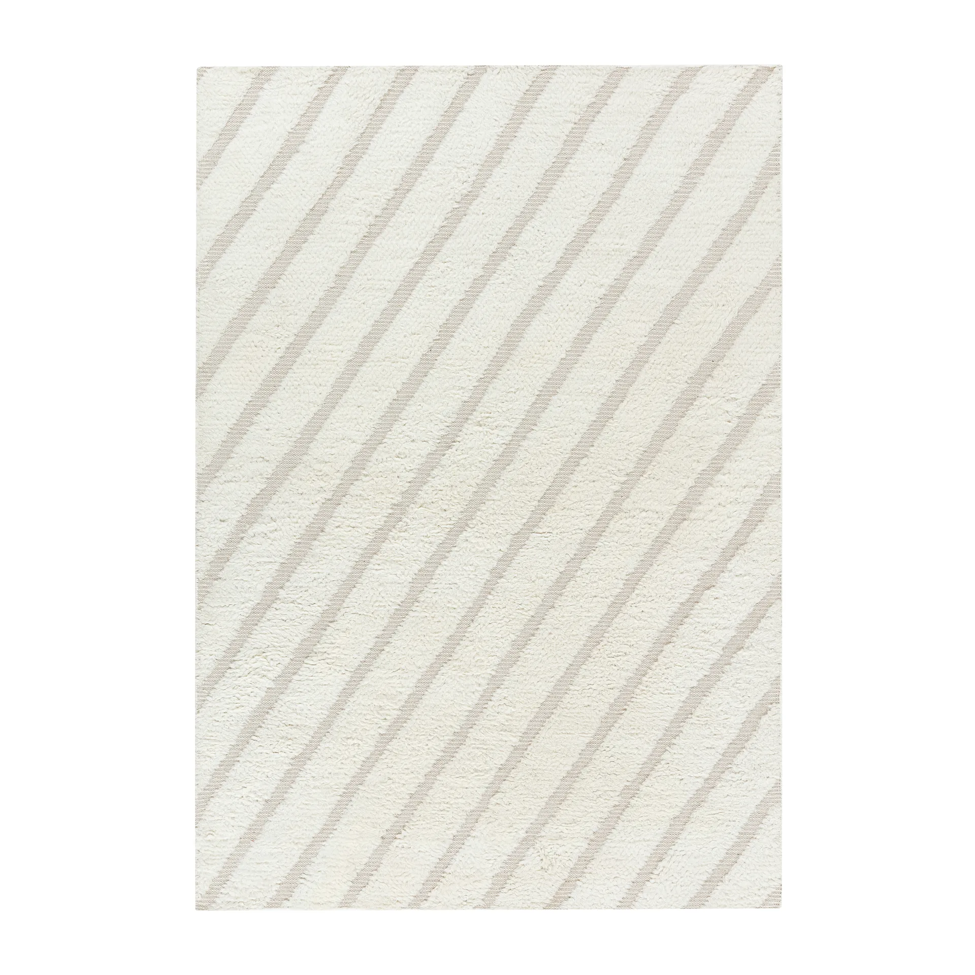 Alfombra de lana Cozy line blanco natural, 170x240 cm Scandi Living