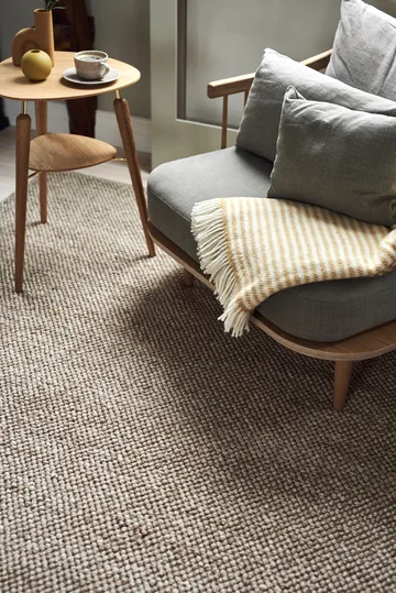 Alfombra de lana Flock beige - 170x240 cm - Scandi Living