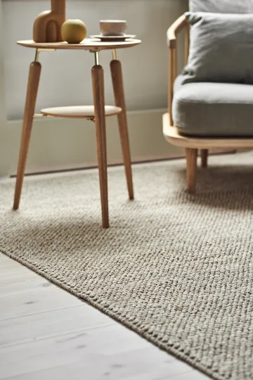 Alfombra de lana Flock beige - 170x240 cm - Scandi Living