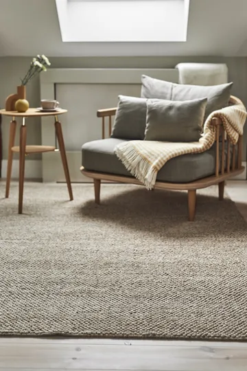 Alfombra de lana Flock beige - 200x300 cm - Scandi Living