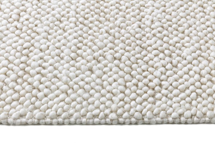 Alfombra de lana Flock blanco natural, 170x240 cm Scandi Living