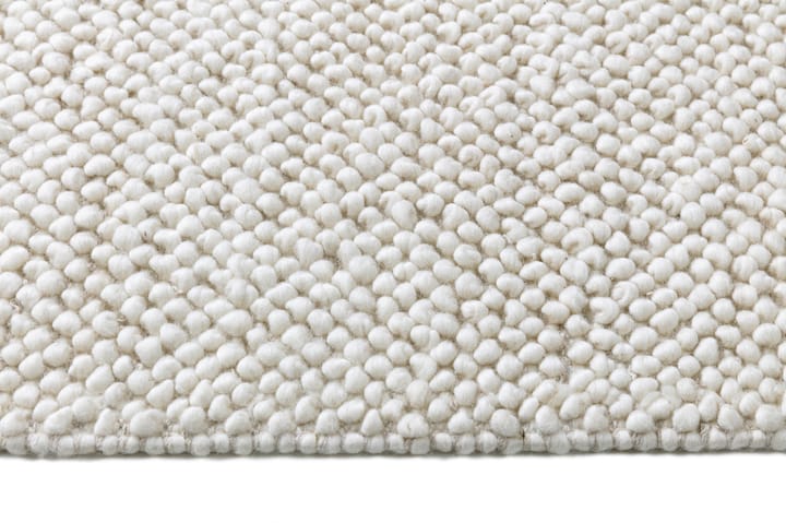 Alfombra de lana Flock blanco natural - 170x240 cm - Scandi Living