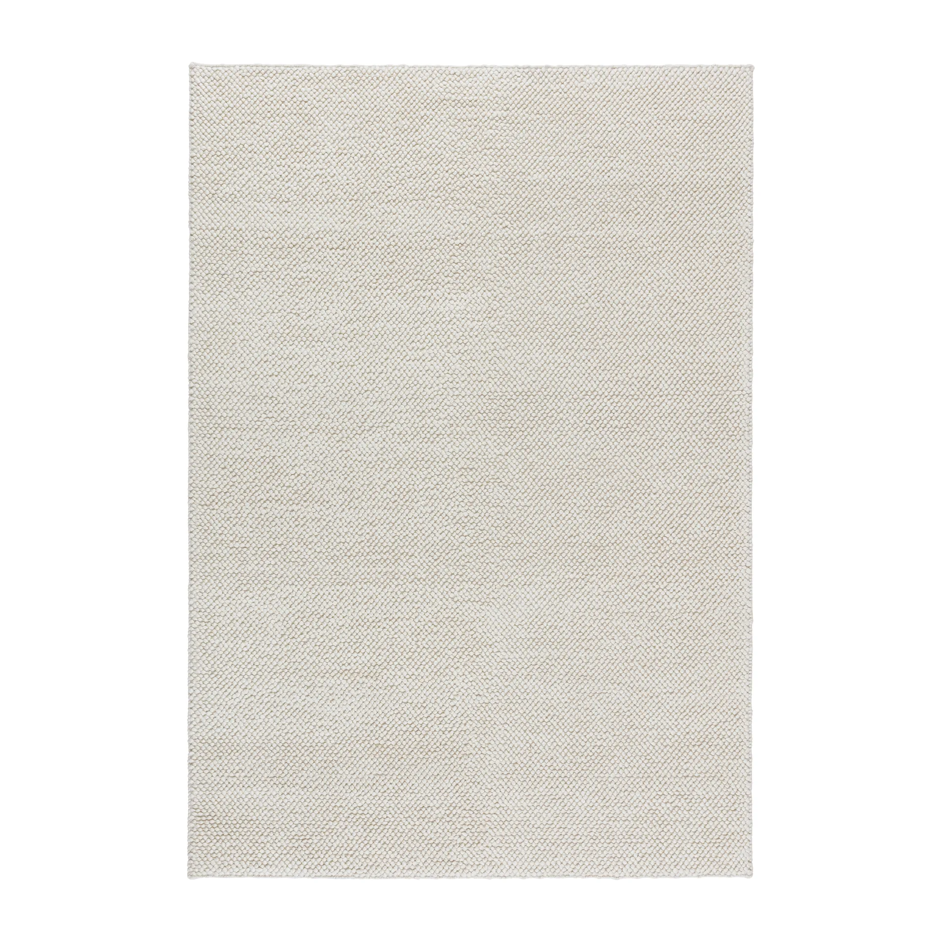 Alfombra de lana Flock blanco natural, 200x300 cm Scandi Living