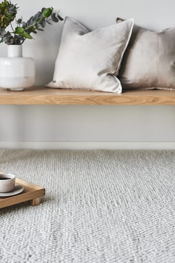 Alfombra de lana Flock blanco natural - 200x300 cm - Scandi Living