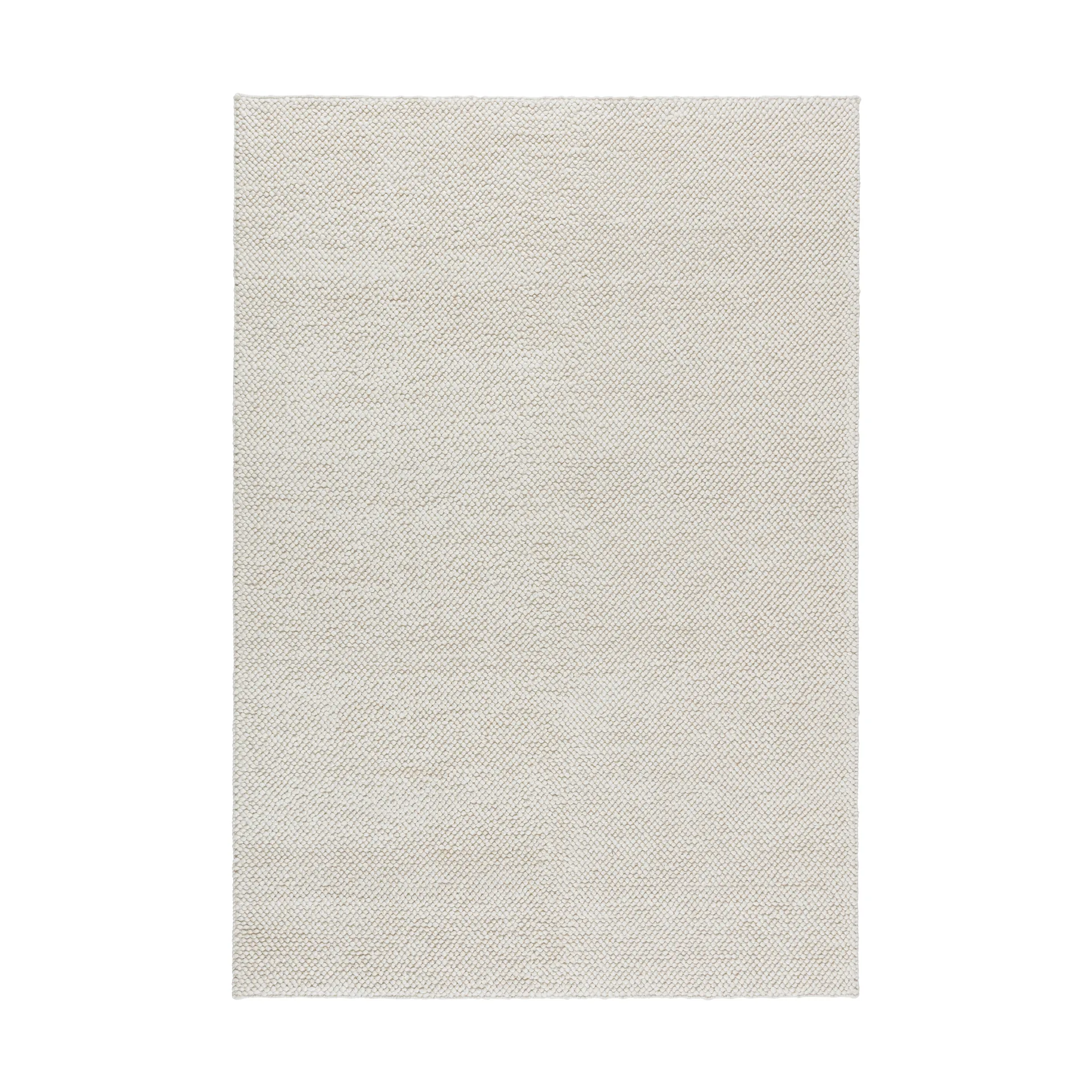 Alfombra de lana Flock blanco natural, 300x400 cm Scandi Living