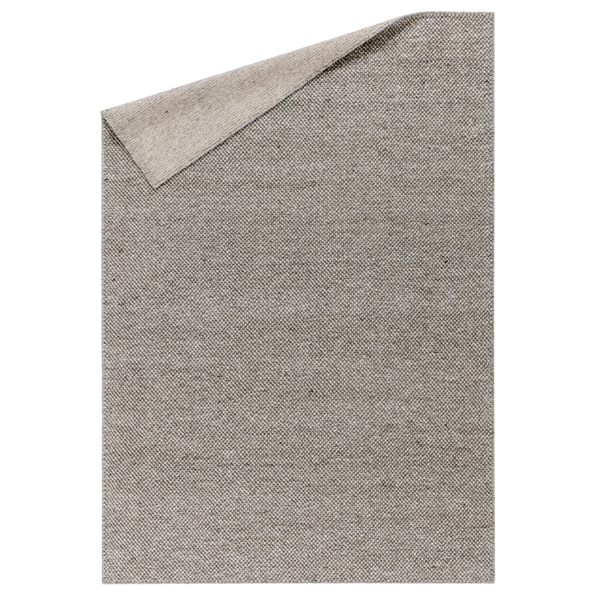 Alfombra de lana Flock gris natural, 170x240 cm Scandi Living