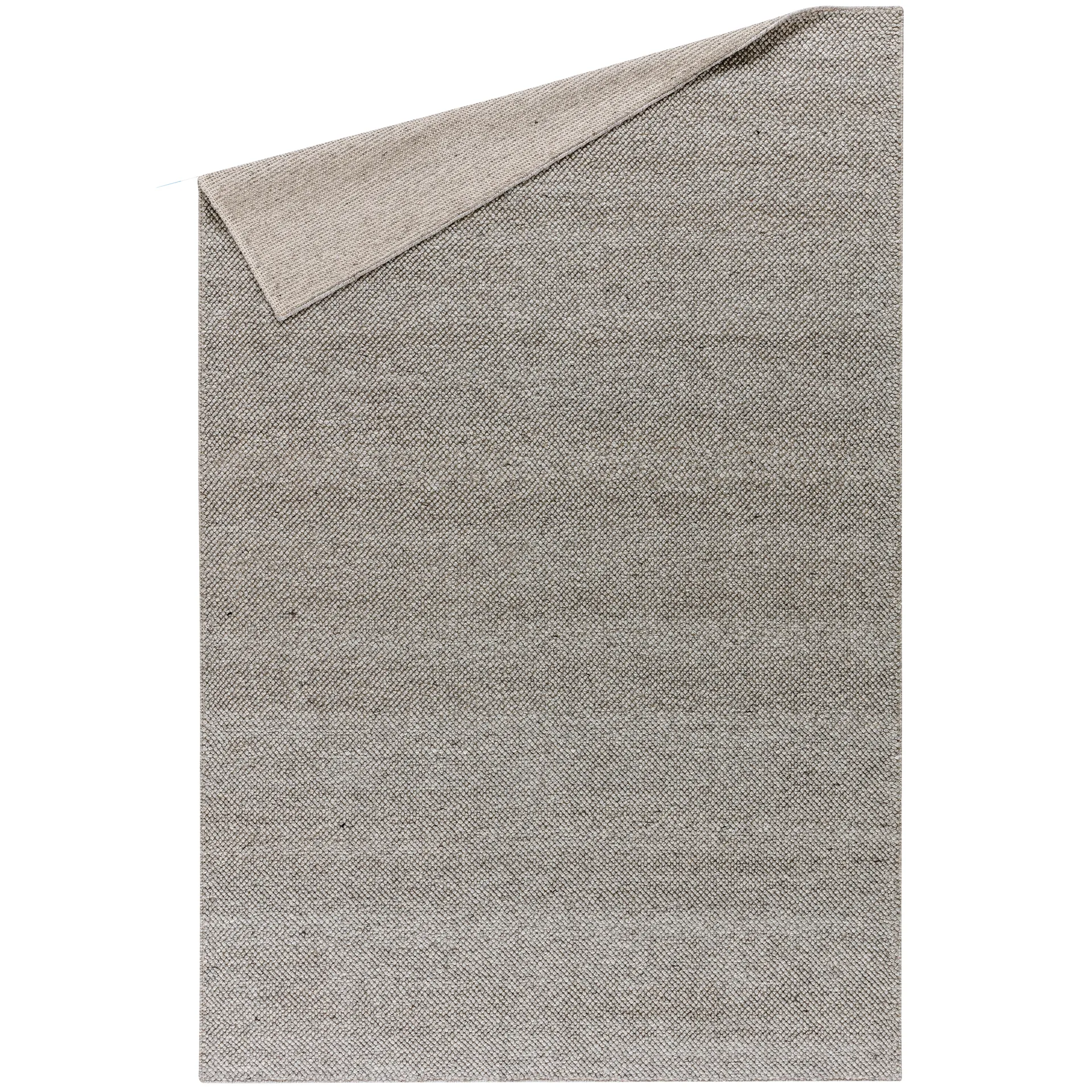 Alfombra de lana Flock gris natural, 200x300 cm Scandi Living
