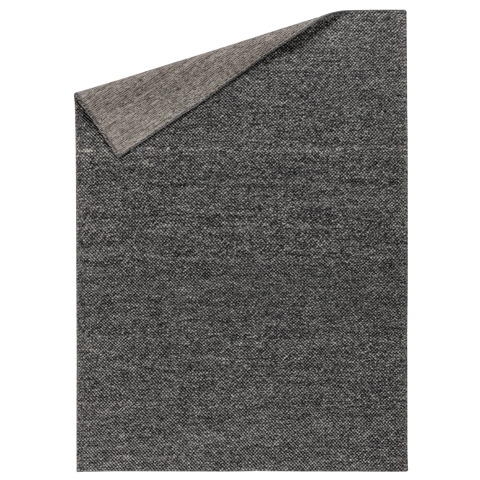Alfombra de lana Flock gris oscuro, 170x240 cm Scandi Living