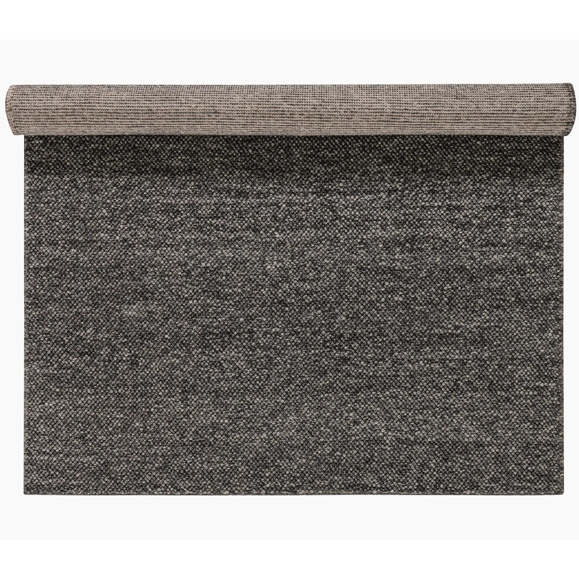 Alfombra de lana Flock gris oscuro, 200x300 cm Scandi Living