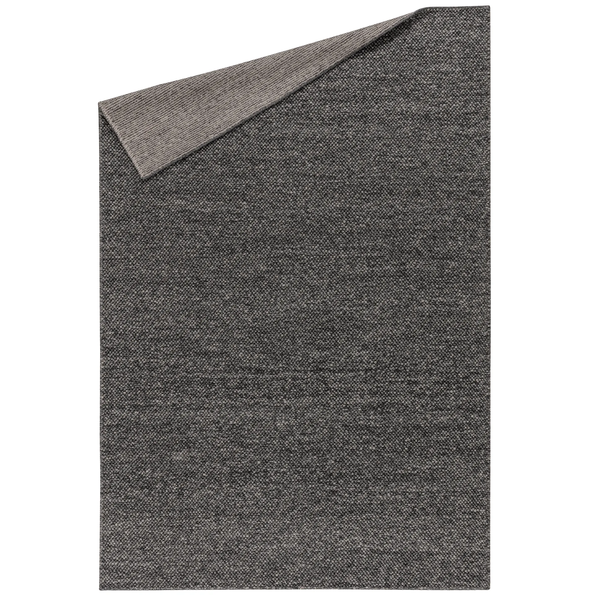 Alfombra de lana Flock gris oscuro, 200x300 cm Scandi Living