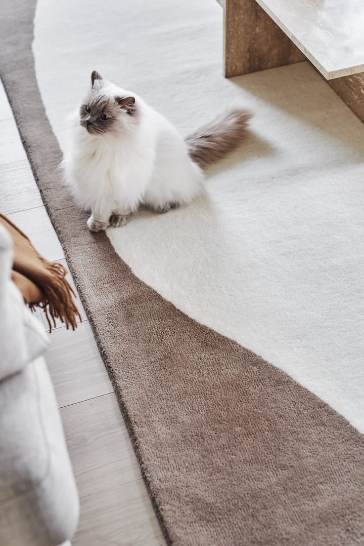 Alfombra de lana Flow blanco-beige, 200x300 cm Scandi Living