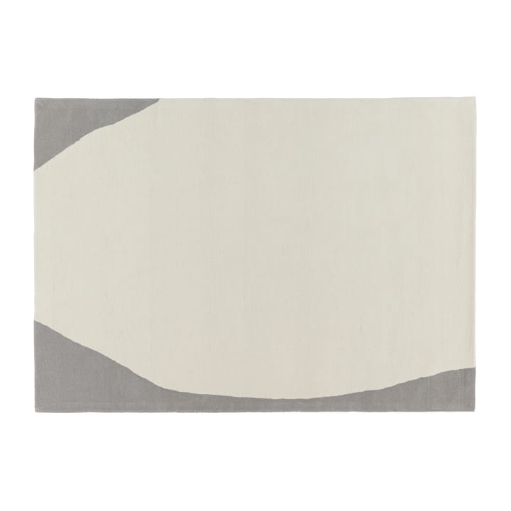 Alfombra de lana Flow blanco-gris - 170x240 cm - Scandi Living