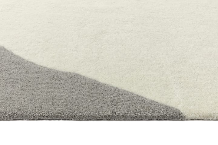 Alfombra de lana Flow blanco-gris - 170x240 cm - Scandi Living