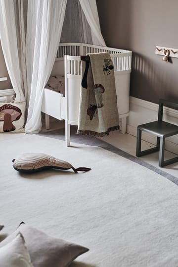 Alfombra de lana Flow blanco-gris - 200x300 cm - Scandi Living