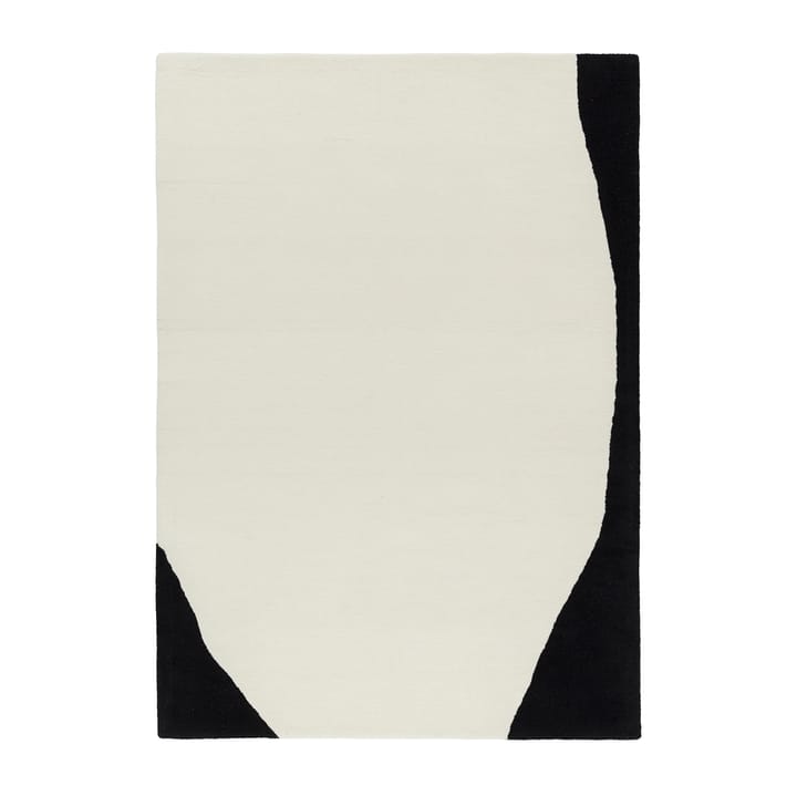 Alfombra de lana Flow blanco-negro, 200x300 cm Scandi Living
