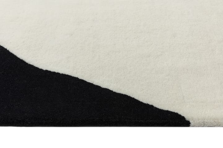 Alfombra de lana Flow blanco-negro, 200x300 cm Scandi Living